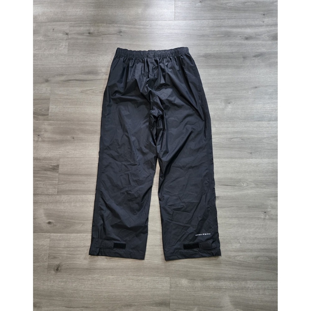 Columbia Pants Men's Medium Black Baggy Wide Leg Nylon Windbreaker Omni-Tech - Picture 2 of 13